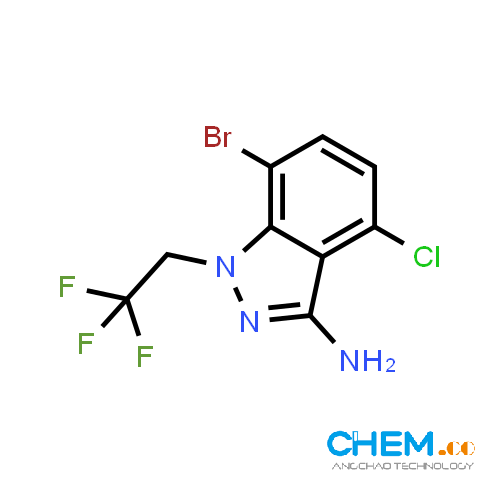 7-bromo-4-chloro-1-(2,2,2-trifluoroethyl)indazol-3-amine