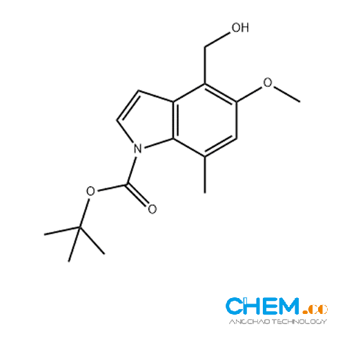 1H-Indole-1-carboxylic acid, 4-(hydroxymethyl)-5-methoxy-7-methyl-, 1,1-dimethylethyl ester