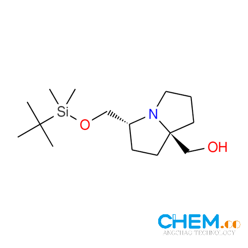 1H-Pyrrolizine-7a(5H)-methanol, 3-[[[(1,1-dimethylethyl)dimethylsilyl]oxy]methyl]tetrahydro-, (3R,7aR)-