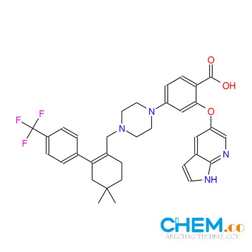 Benzoic acid, 4-[4-[[4,4-dimethyl-2-[4-(trifluoromethyl)phenyl]-1-cyclohexen-1-yl]methyl]-1-piperazinyl]-2-(1H-pyrrolo[2,3-b]pyridin-5-yloxy)-